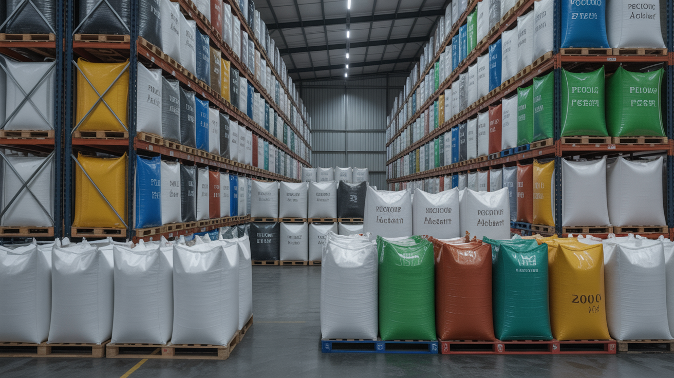 Organized polymer materials warehouse