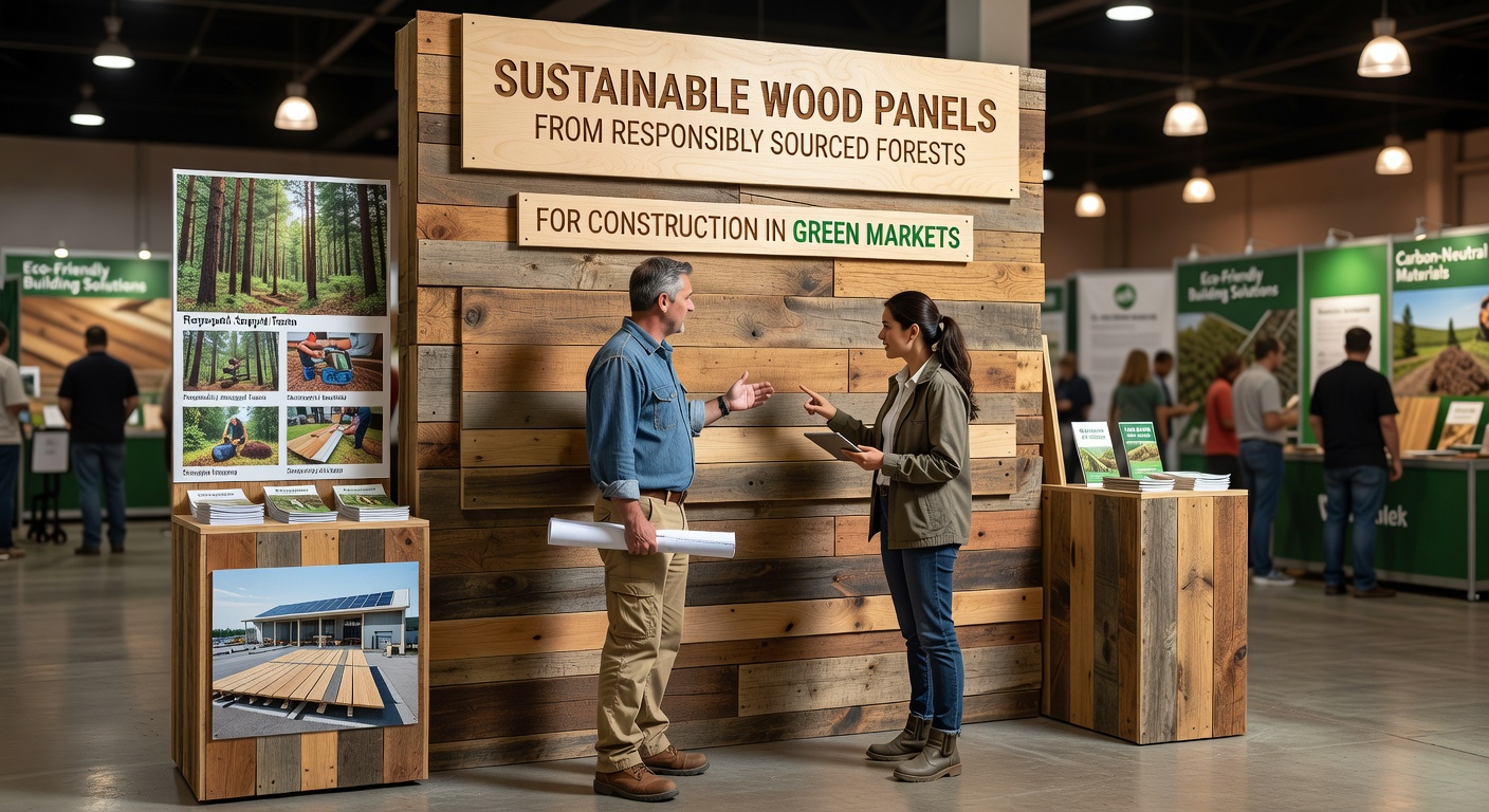 持続可能な木材パネル素材